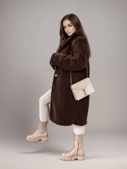 Oversized Teddy Coat | Faux Shearling Winter Jacket 5