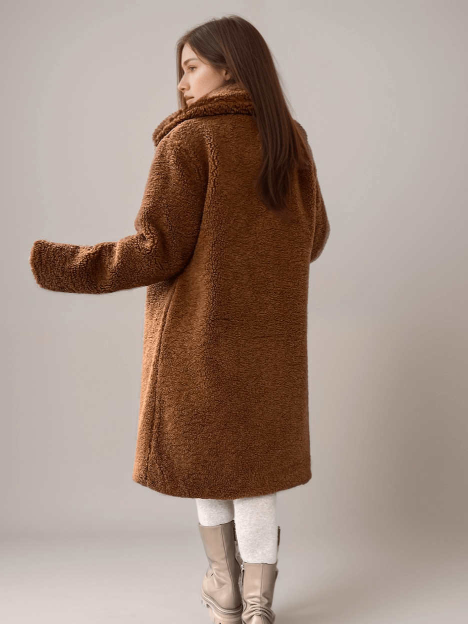 Oversized Teddy Coat | Faux Shearling Winter Jacket 7
