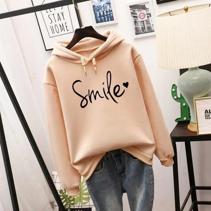 Printed Long Sleeve Hoodie | Women's Sweatshirt for Casual Wear 0