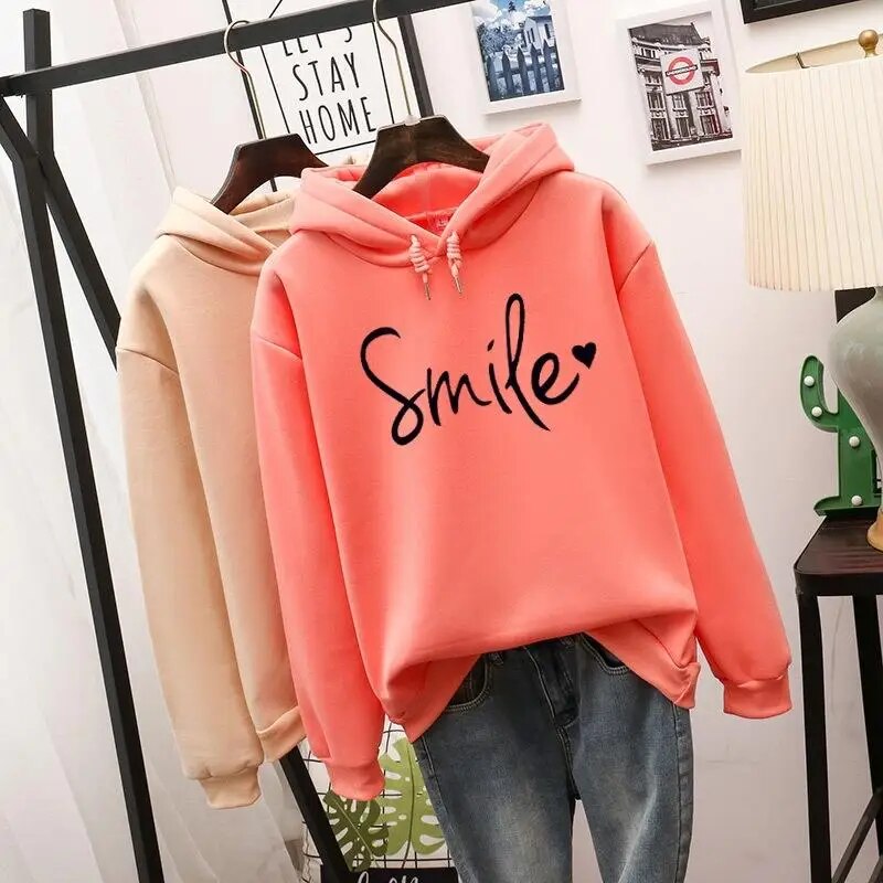 Printed Long Sleeve Hoodie | Women's Sweatshirt for Casual Wear 2