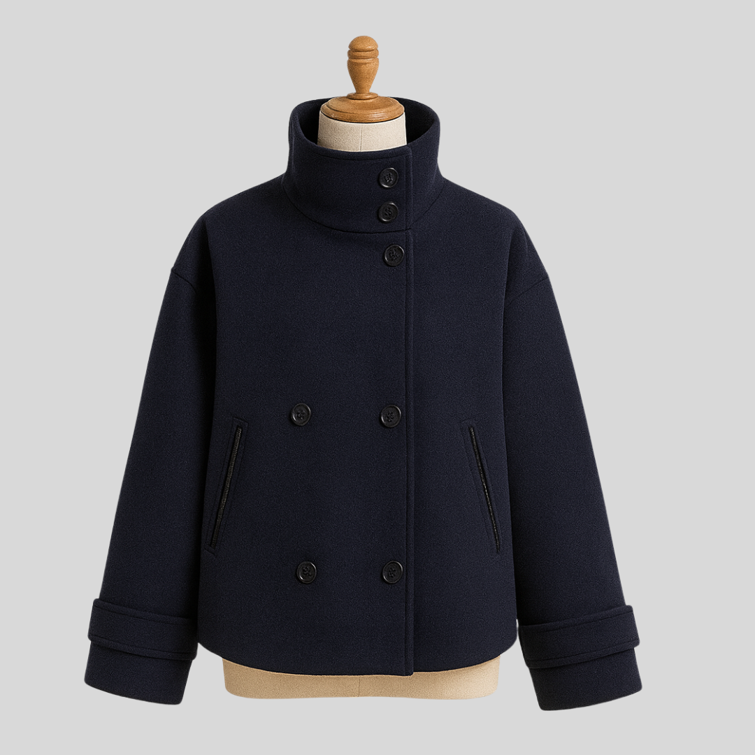 Relaxed Short Collar Coat | Women's Outerwear 1