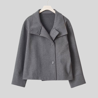 Relaxed Short Collar Coat | Women's Outerwear 3