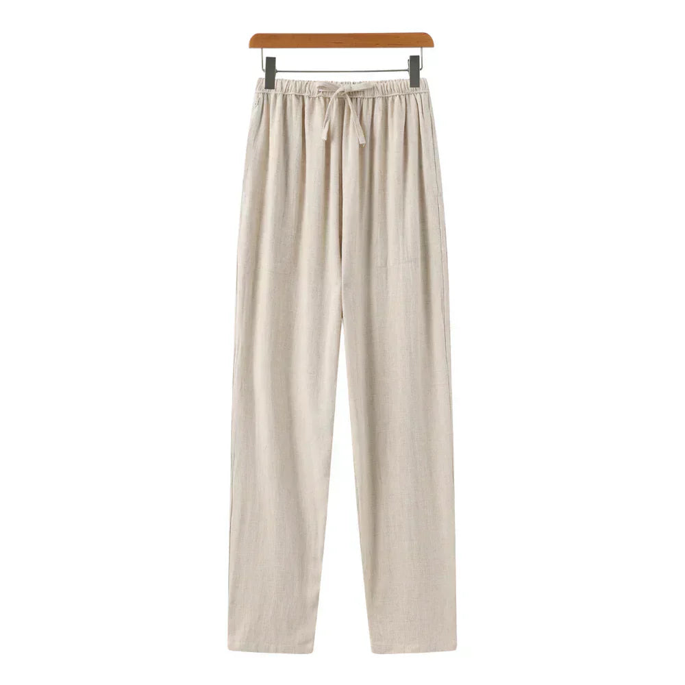 Slim Linen Trousers | Everyday Comfort and Style 0