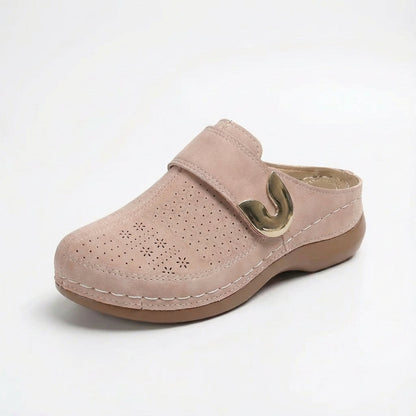 Sofia | Women's Clogs with Perforated Design and Buckle Strap | Casual