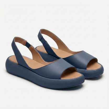 Sofia | Women's Wedge Sandals with Open Toe and Back Strap | Comfortable