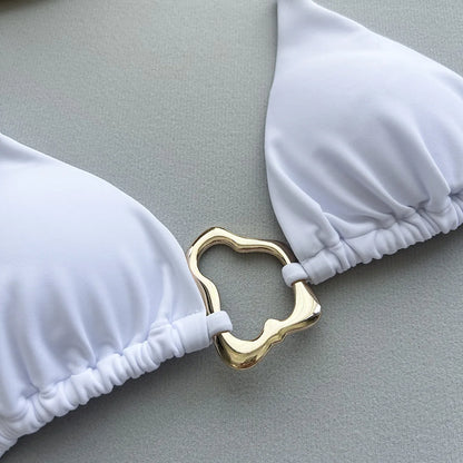 Solavie™ - Lace-Up Triangle Bikini Top