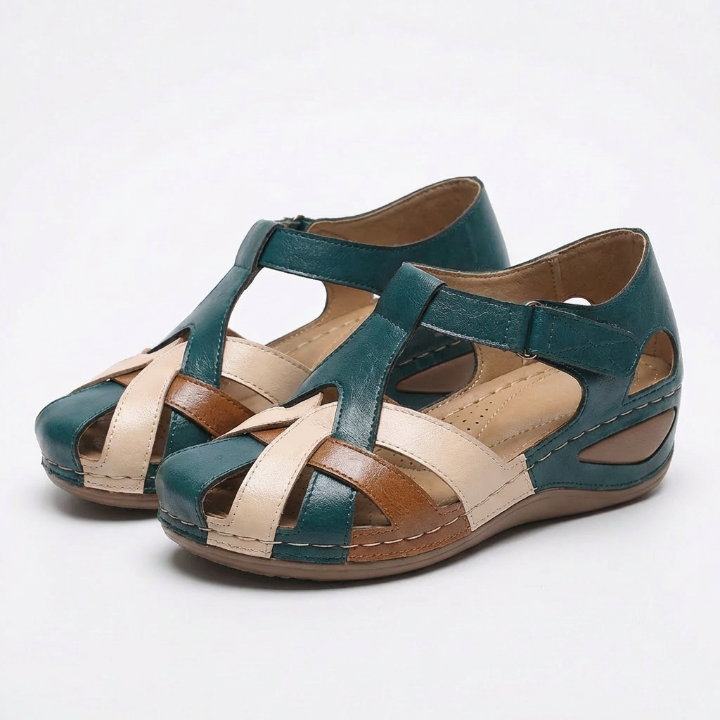 Valeria | Women's Sandals with Closed Toe and Adjustable Straps | Comfort