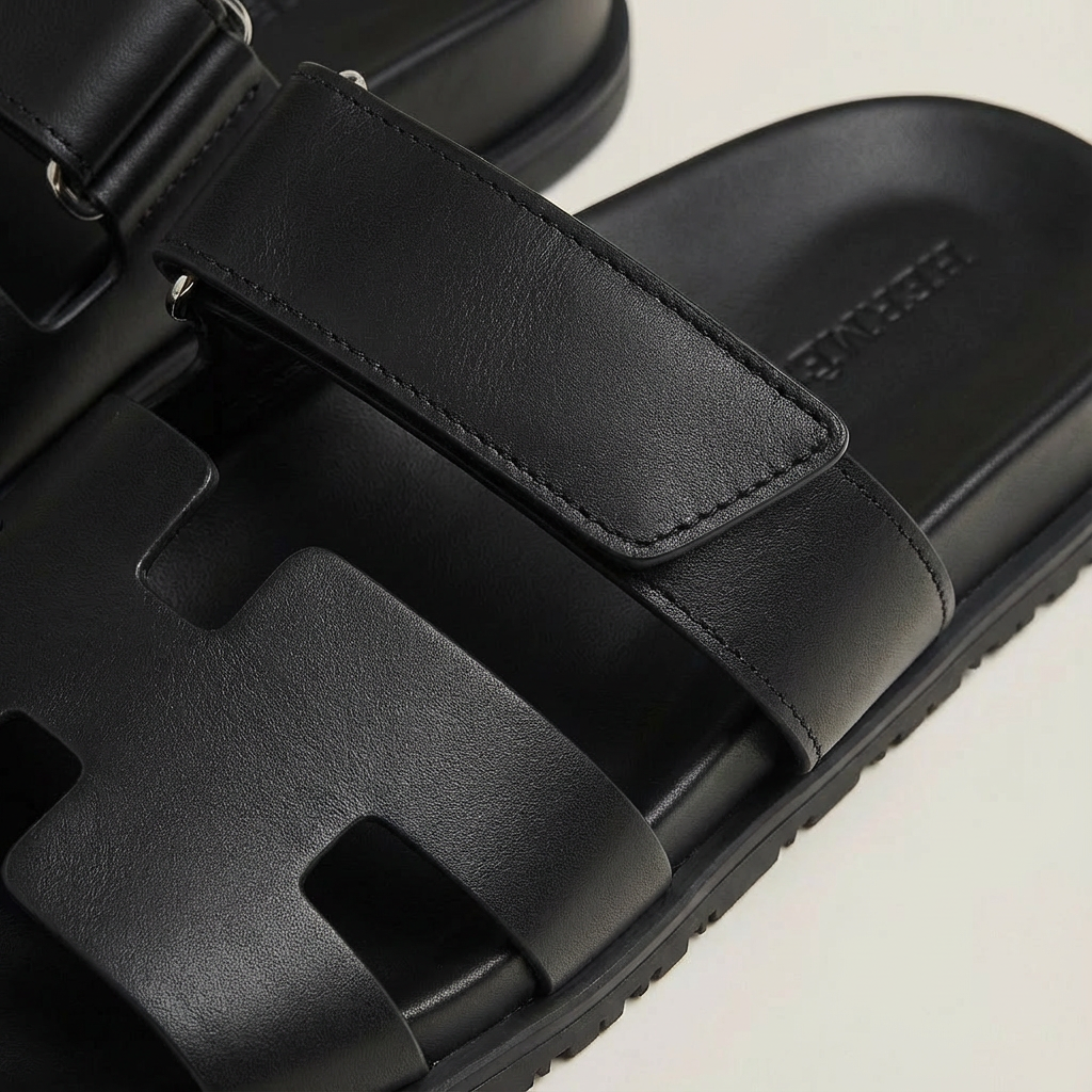 Valeria | Women's Slide Sandals with Adjustable Strap and Cutout Design | Minimalist