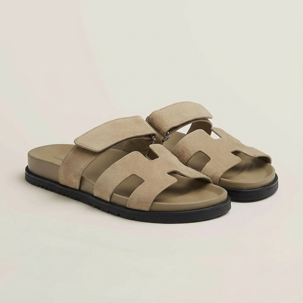 Valeria | Women's Slide Sandals with Adjustable Strap and Cutout Design | Minimalist