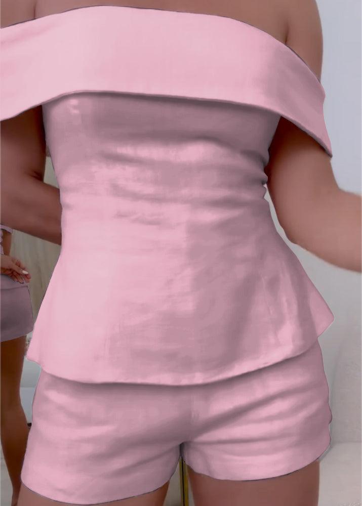 White Cotton Linen Two-Piece Suit | Women's Suit Set 8