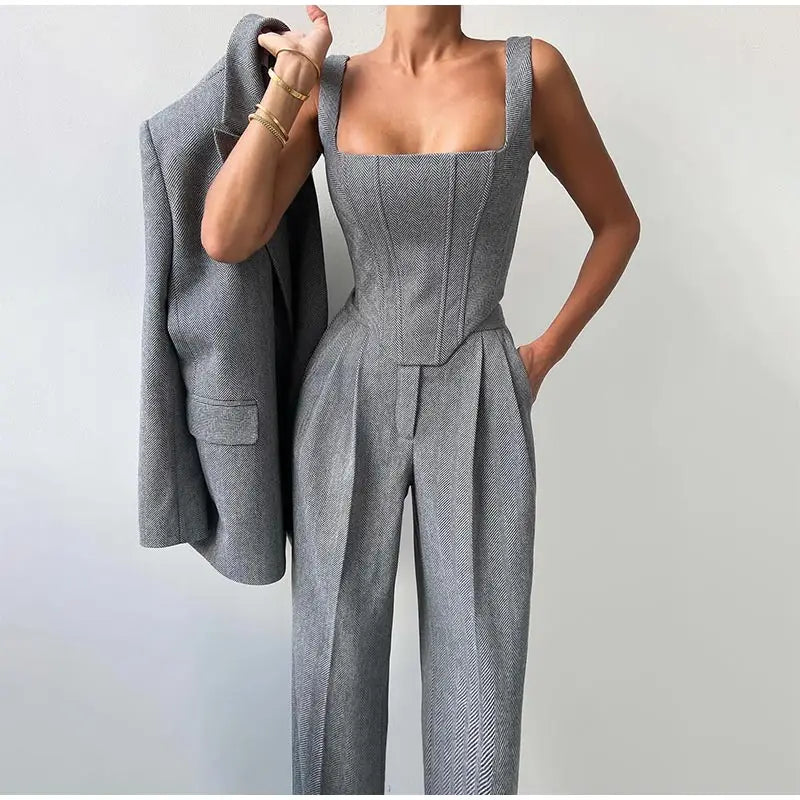 Women's 3-Piece Comfort Set | Everyday Elegance Outfit 0
