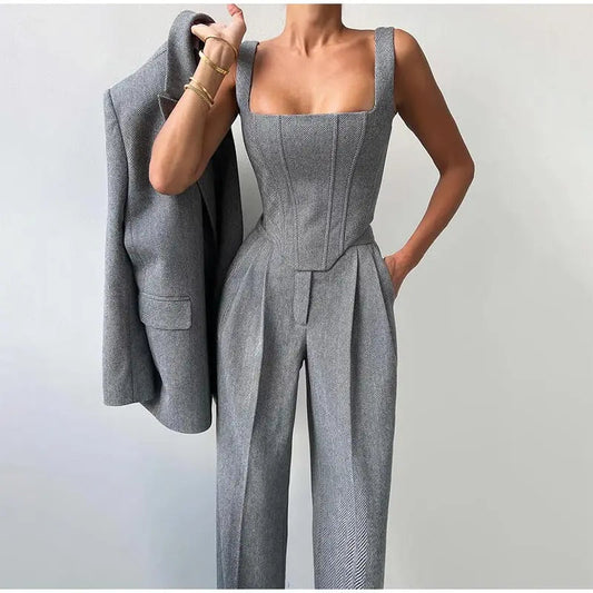 Women's 3-Piece Comfort Set | Everyday Elegance Outfit 0
