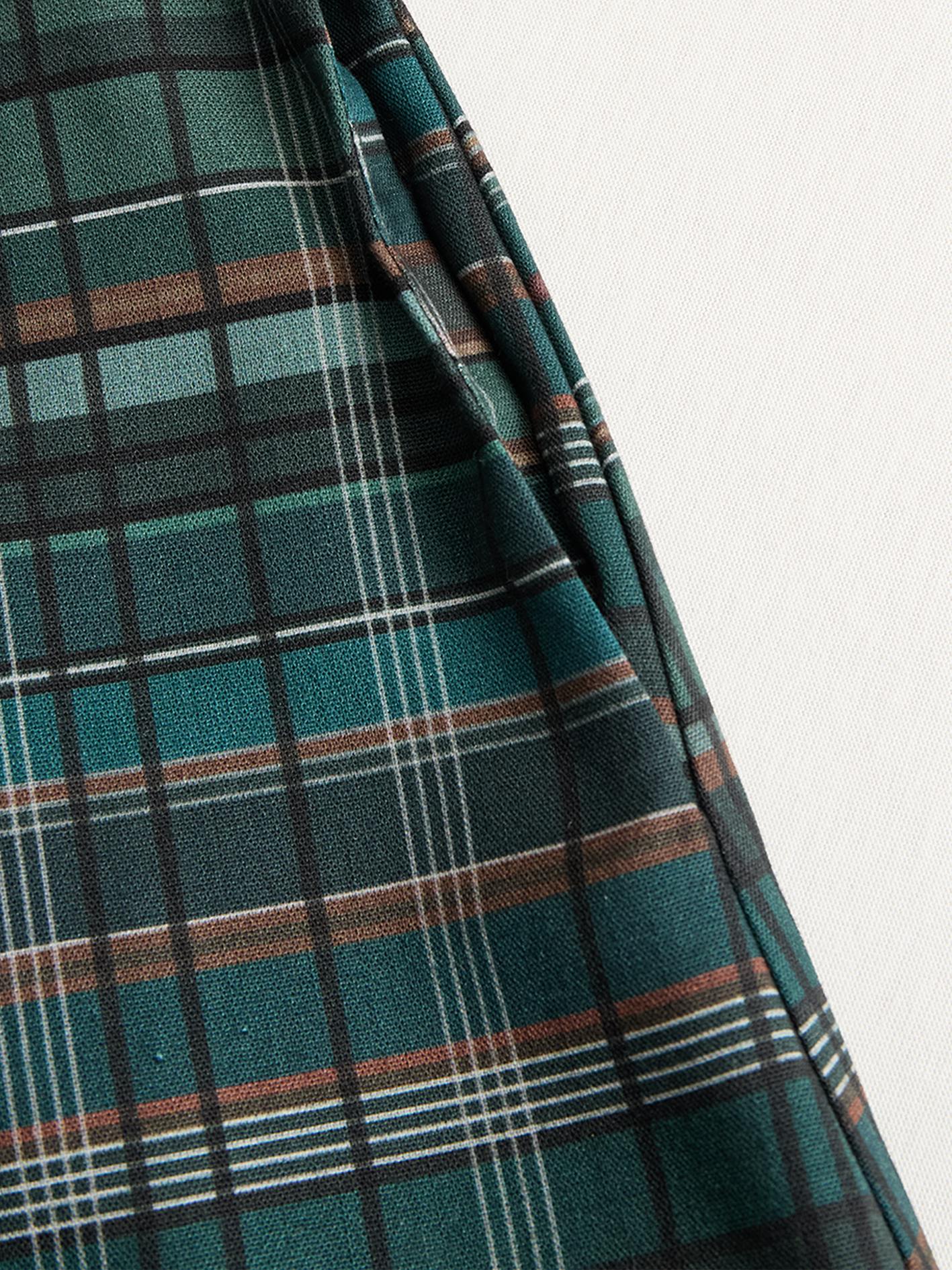 Chic Plaid Maxi Dress | Women's Dress with Lapel Collar & Flowy Silhouette for Elegant Casual Outings 8