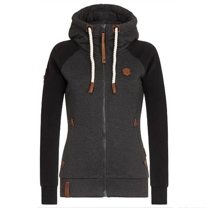 Women's Zip Up Hoodie | Stylish Long Sleeve Sweatshirt 0